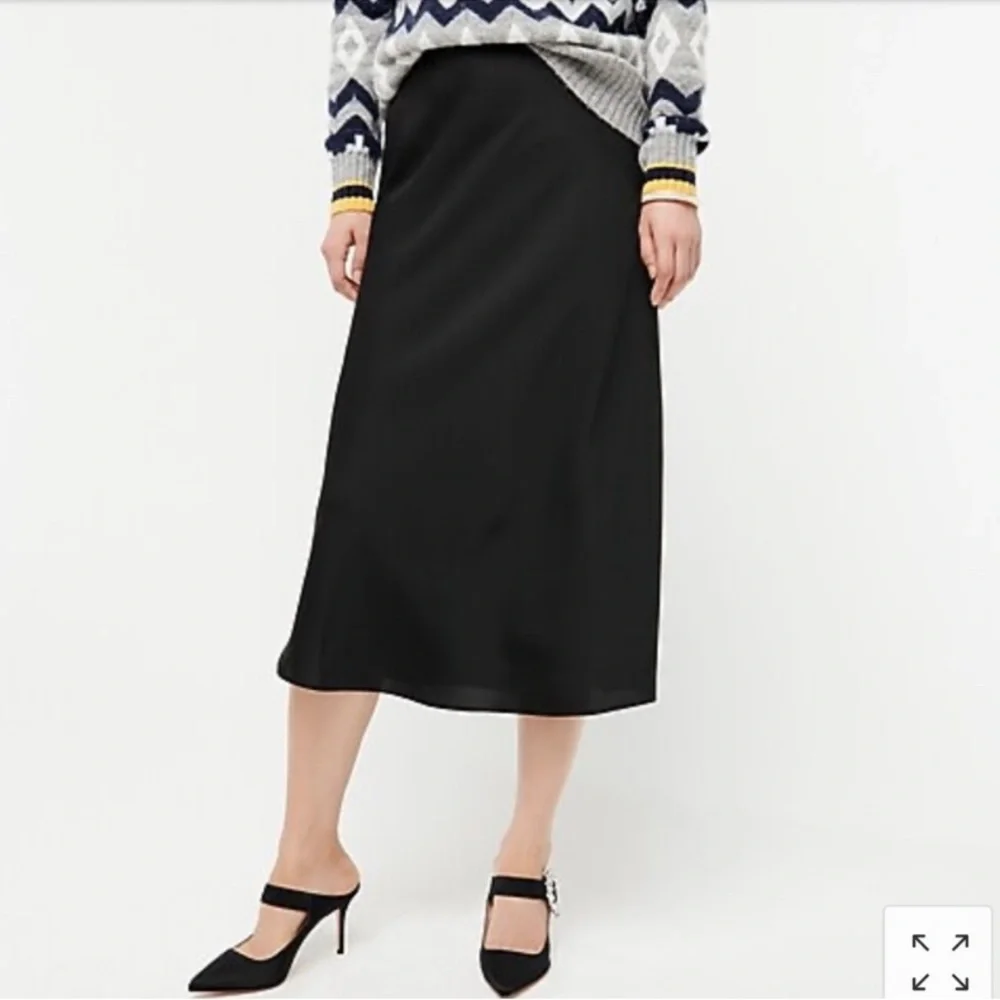 J. Crew Classic Black Midi Skirt - Picture 2 of 4